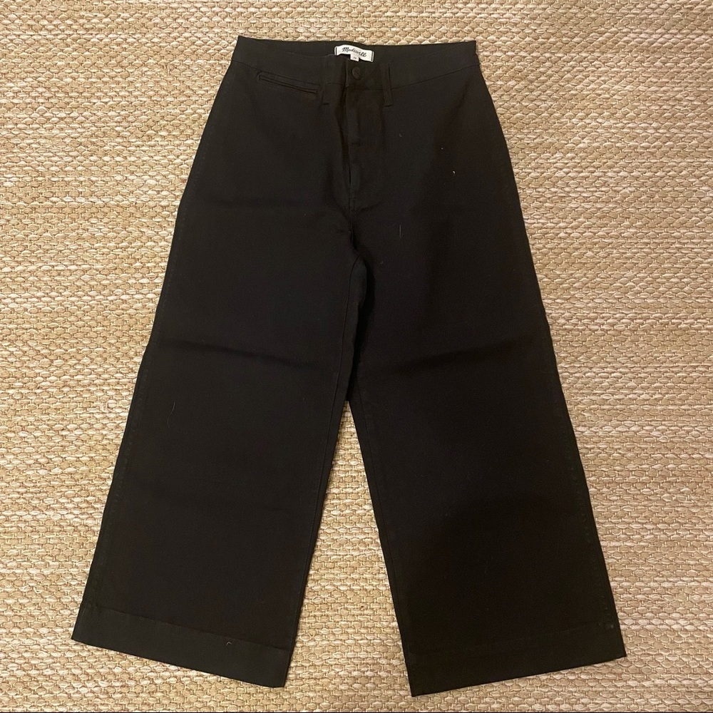 Madewell high waist wide leg cropped pants Emmett